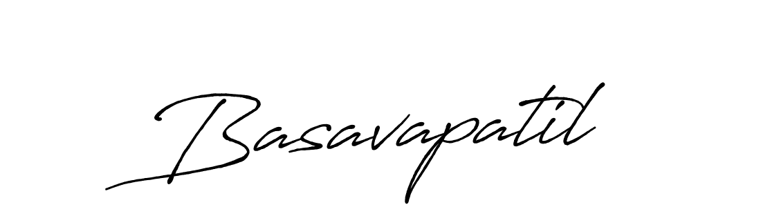 Make a beautiful signature design for name Basavapatil. With this signature (Antro_Vectra_Bolder) style, you can create a handwritten signature for free. Basavapatil signature style 7 images and pictures png
