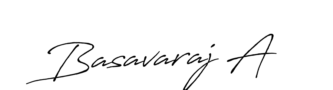 How to make Basavaraj A name signature. Use Antro_Vectra_Bolder style for creating short signs online. This is the latest handwritten sign. Basavaraj A signature style 7 images and pictures png