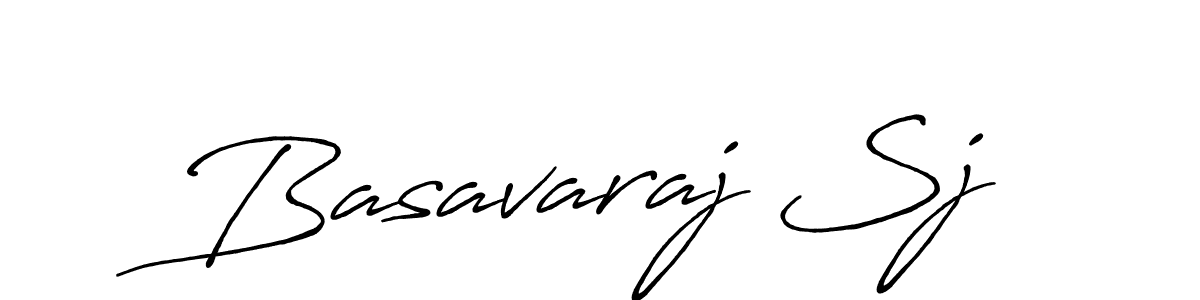 Antro_Vectra_Bolder is a professional signature style that is perfect for those who want to add a touch of class to their signature. It is also a great choice for those who want to make their signature more unique. Get Basavaraj Sj name to fancy signature for free. Basavaraj Sj signature style 7 images and pictures png