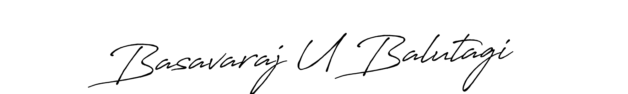 Also You can easily find your signature by using the search form. We will create Basavaraj U Balutagi name handwritten signature images for you free of cost using Antro_Vectra_Bolder sign style. Basavaraj U Balutagi signature style 7 images and pictures png