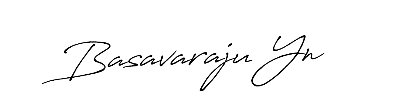 Make a beautiful signature design for name Basavaraju Yn. With this signature (Antro_Vectra_Bolder) style, you can create a handwritten signature for free. Basavaraju Yn signature style 7 images and pictures png