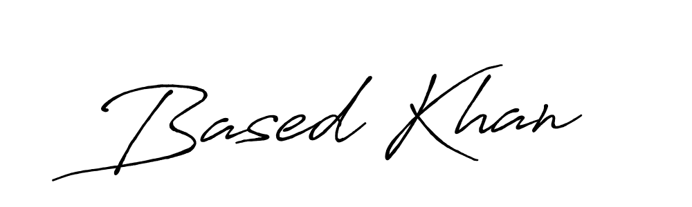 How to make Based Khan signature? Antro_Vectra_Bolder is a professional autograph style. Create handwritten signature for Based Khan name. Based Khan signature style 7 images and pictures png