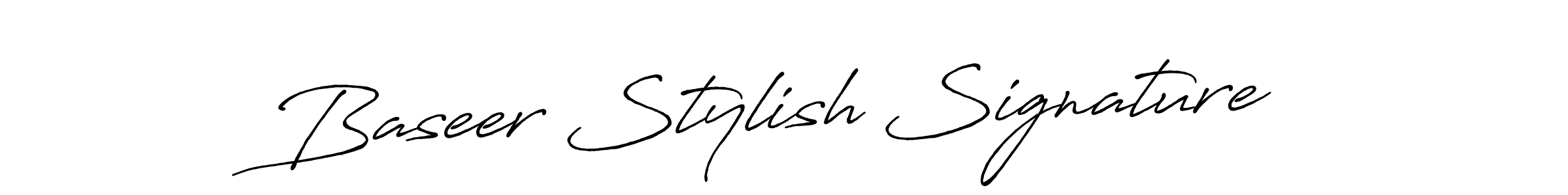 Also we have Baseer Stylish Signature name is the best signature style. Create professional handwritten signature collection using Antro_Vectra_Bolder autograph style. Baseer Stylish Signature signature style 7 images and pictures png