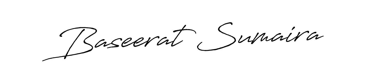 How to make Baseerat Sumaira signature? Antro_Vectra_Bolder is a professional autograph style. Create handwritten signature for Baseerat Sumaira name. Baseerat Sumaira signature style 7 images and pictures png