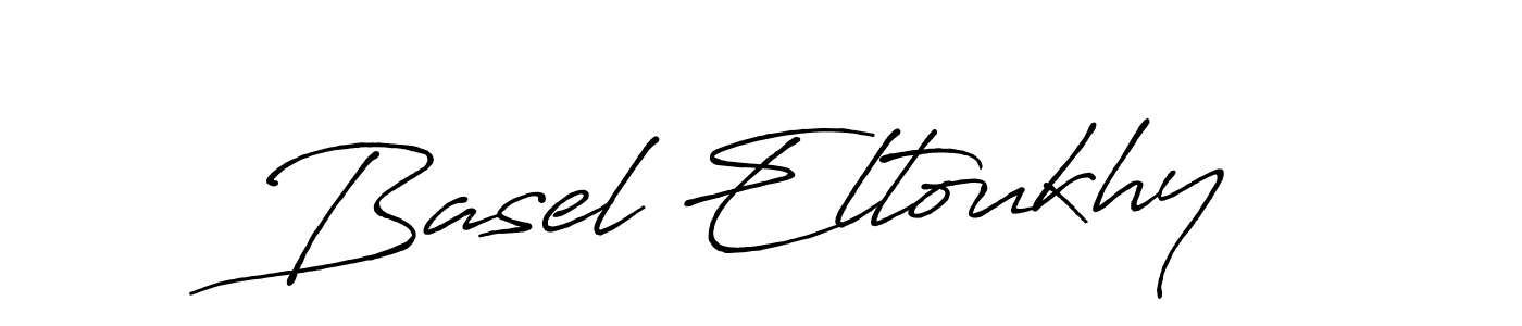 How to make Basel Eltoukhy name signature. Use Antro_Vectra_Bolder style for creating short signs online. This is the latest handwritten sign. Basel Eltoukhy signature style 7 images and pictures png