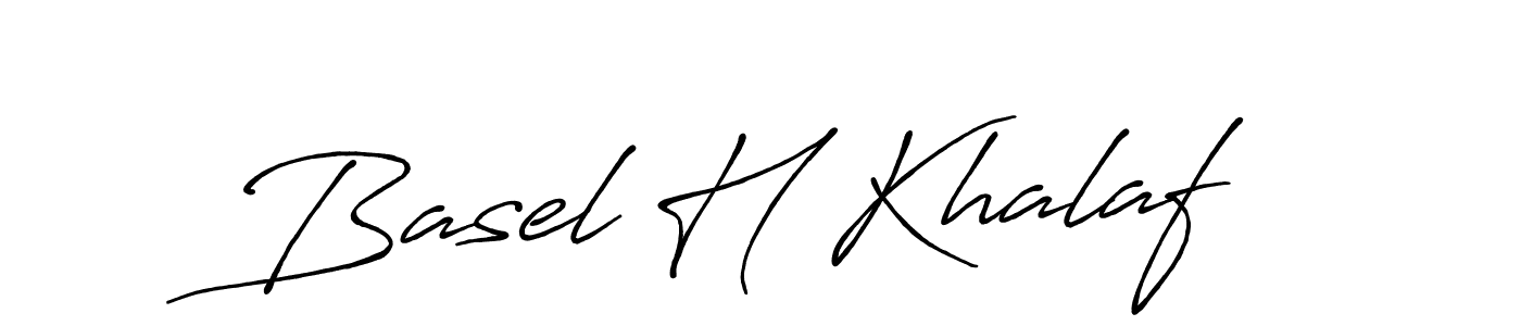 Use a signature maker to create a handwritten signature online. With this signature software, you can design (Antro_Vectra_Bolder) your own signature for name Basel H Khalaf. Basel H Khalaf signature style 7 images and pictures png