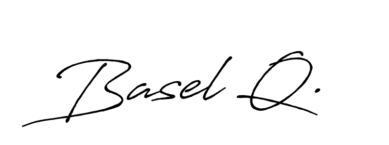 How to make Basel Q. signature? Antro_Vectra_Bolder is a professional autograph style. Create handwritten signature for Basel Q. name. Basel Q. signature style 7 images and pictures png