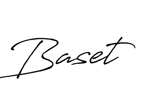 Create a beautiful signature design for name Baset. With this signature (Antro_Vectra_Bolder) fonts, you can make a handwritten signature for free. Baset signature style 7 images and pictures png