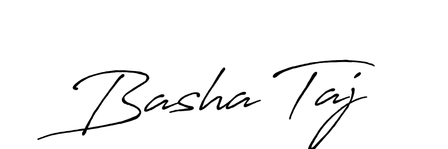 Design your own signature with our free online signature maker. With this signature software, you can create a handwritten (Antro_Vectra_Bolder) signature for name Basha Taj. Basha Taj signature style 7 images and pictures png