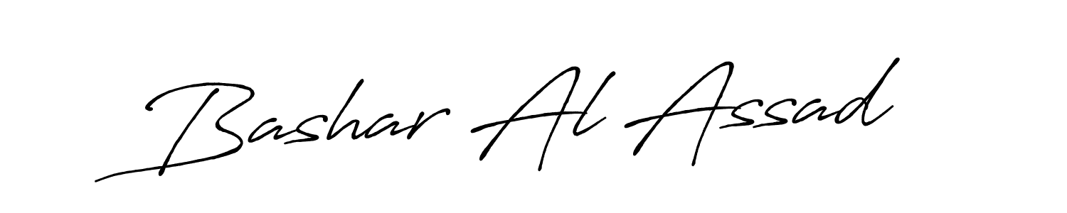 Create a beautiful signature design for name Bashar Al Assad. With this signature (Antro_Vectra_Bolder) fonts, you can make a handwritten signature for free. Bashar Al Assad signature style 7 images and pictures png