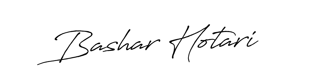 Create a beautiful signature design for name Bashar Hotari. With this signature (Antro_Vectra_Bolder) fonts, you can make a handwritten signature for free. Bashar Hotari signature style 7 images and pictures png