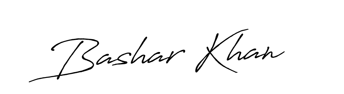 How to make Bashar Khan name signature. Use Antro_Vectra_Bolder style for creating short signs online. This is the latest handwritten sign. Bashar Khan signature style 7 images and pictures png