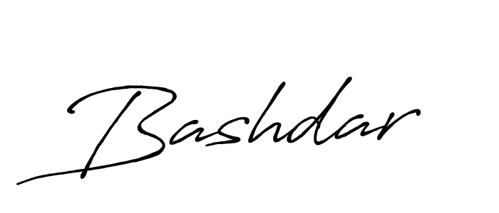 Use a signature maker to create a handwritten signature online. With this signature software, you can design (Antro_Vectra_Bolder) your own signature for name Bashdar. Bashdar signature style 7 images and pictures png
