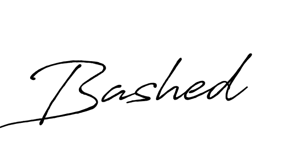 How to make Bashed signature? Antro_Vectra_Bolder is a professional autograph style. Create handwritten signature for Bashed name. Bashed signature style 7 images and pictures png