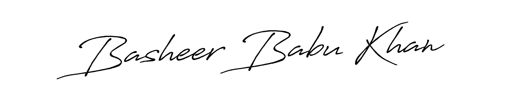 Make a short Basheer Babu Khan signature style. Manage your documents anywhere anytime using Antro_Vectra_Bolder. Create and add eSignatures, submit forms, share and send files easily. Basheer Babu Khan signature style 7 images and pictures png