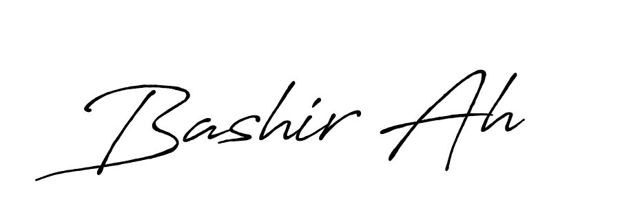 Use a signature maker to create a handwritten signature online. With this signature software, you can design (Antro_Vectra_Bolder) your own signature for name Bashir Ah. Bashir Ah signature style 7 images and pictures png