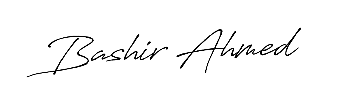 Also You can easily find your signature by using the search form. We will create Bashir Ahmed name handwritten signature images for you free of cost using Antro_Vectra_Bolder sign style. Bashir Ahmed signature style 7 images and pictures png