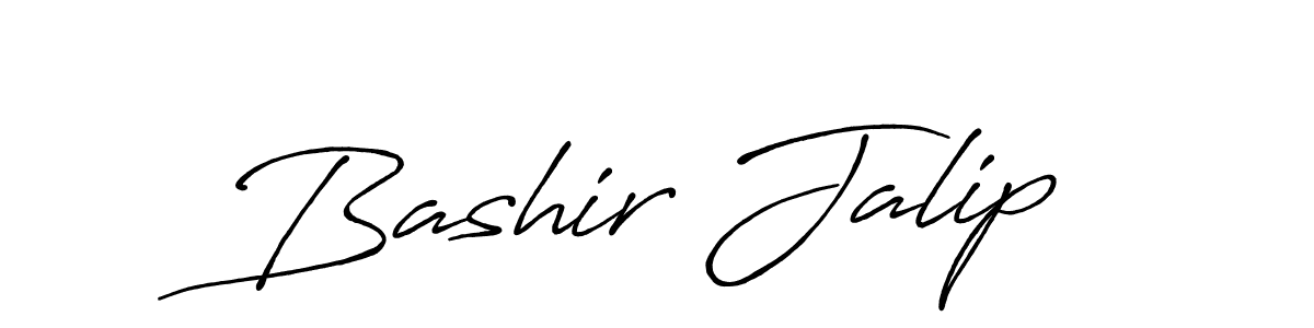 Make a beautiful signature design for name Bashir Jalip. With this signature (Antro_Vectra_Bolder) style, you can create a handwritten signature for free. Bashir Jalip signature style 7 images and pictures png