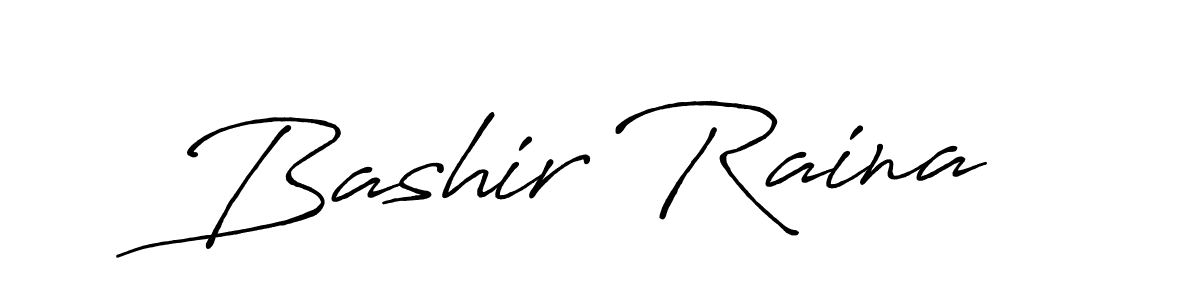 Use a signature maker to create a handwritten signature online. With this signature software, you can design (Antro_Vectra_Bolder) your own signature for name Bashir Raina. Bashir Raina signature style 7 images and pictures png