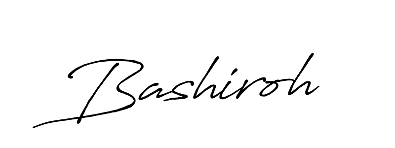 It looks lik you need a new signature style for name Bashiroh. Design unique handwritten (Antro_Vectra_Bolder) signature with our free signature maker in just a few clicks. Bashiroh signature style 7 images and pictures png