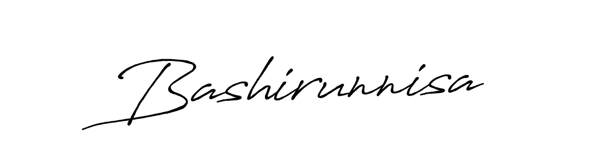 Also we have Bashirunnisa name is the best signature style. Create professional handwritten signature collection using Antro_Vectra_Bolder autograph style. Bashirunnisa signature style 7 images and pictures png