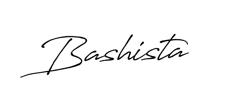 Use a signature maker to create a handwritten signature online. With this signature software, you can design (Antro_Vectra_Bolder) your own signature for name Bashista. Bashista signature style 7 images and pictures png