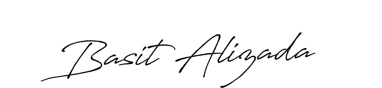 Basit Alizada stylish signature style. Best Handwritten Sign (Antro_Vectra_Bolder) for my name. Handwritten Signature Collection Ideas for my name Basit Alizada. Basit Alizada signature style 7 images and pictures png