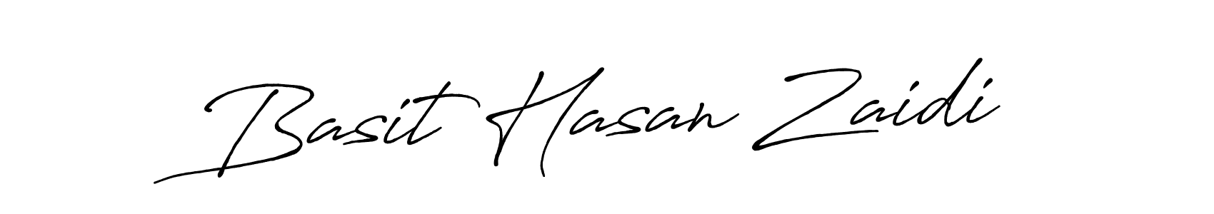 Create a beautiful signature design for name Basit Hasan Zaidi. With this signature (Antro_Vectra_Bolder) fonts, you can make a handwritten signature for free. Basit Hasan Zaidi signature style 7 images and pictures png