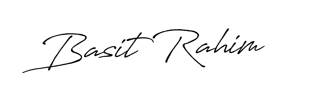 How to make Basit Rahim name signature. Use Antro_Vectra_Bolder style for creating short signs online. This is the latest handwritten sign. Basit Rahim signature style 7 images and pictures png