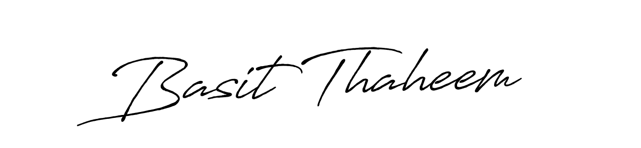 Design your own signature with our free online signature maker. With this signature software, you can create a handwritten (Antro_Vectra_Bolder) signature for name Basit Thaheem. Basit Thaheem signature style 7 images and pictures png