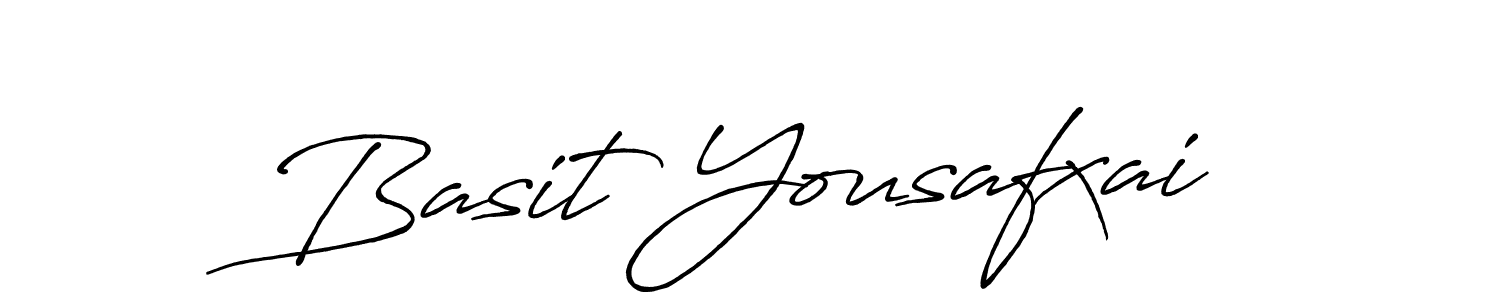 Use a signature maker to create a handwritten signature online. With this signature software, you can design (Antro_Vectra_Bolder) your own signature for name Basit Yousafxai. Basit Yousafxai signature style 7 images and pictures png