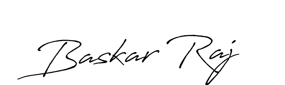 How to make Baskar Raj signature? Antro_Vectra_Bolder is a professional autograph style. Create handwritten signature for Baskar Raj name. Baskar Raj signature style 7 images and pictures png