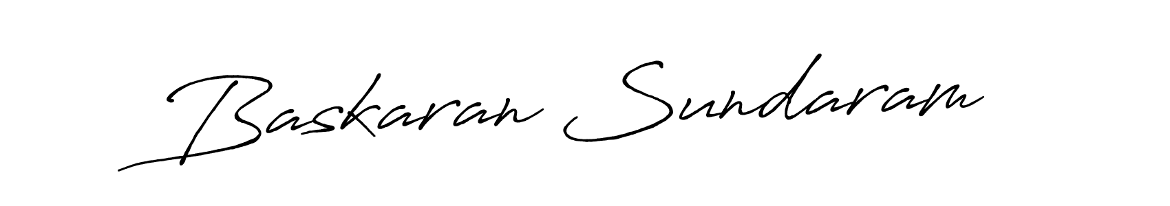 How to make Baskaran Sundaram signature? Antro_Vectra_Bolder is a professional autograph style. Create handwritten signature for Baskaran Sundaram name. Baskaran Sundaram signature style 7 images and pictures png