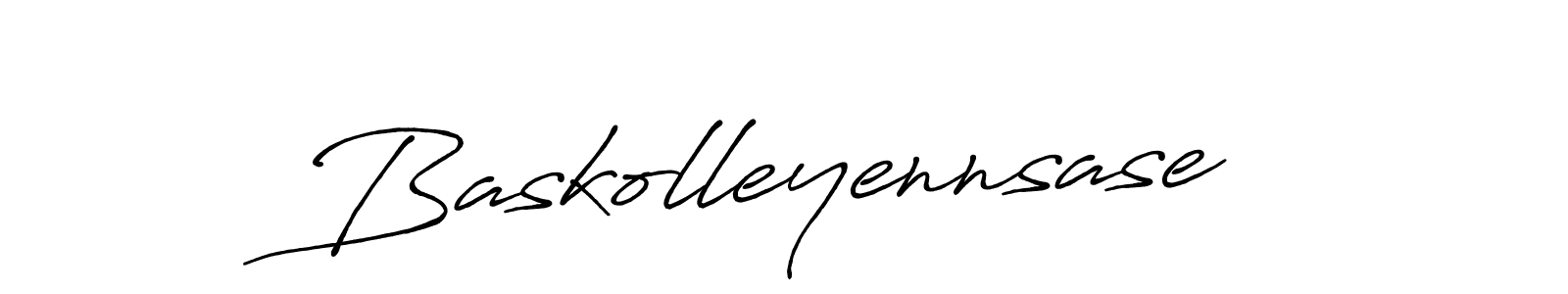 Once you've used our free online signature maker to create your best signature Antro_Vectra_Bolder style, it's time to enjoy all of the benefits that Baskolleyennsase name signing documents. Baskolleyennsase signature style 7 images and pictures png
