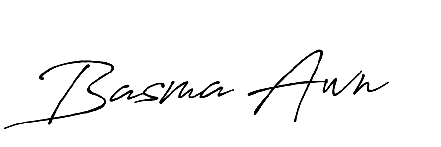 Use a signature maker to create a handwritten signature online. With this signature software, you can design (Antro_Vectra_Bolder) your own signature for name Basma Awn. Basma Awn signature style 7 images and pictures png