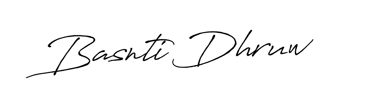 Basnti Dhruw stylish signature style. Best Handwritten Sign (Antro_Vectra_Bolder) for my name. Handwritten Signature Collection Ideas for my name Basnti Dhruw. Basnti Dhruw signature style 7 images and pictures png