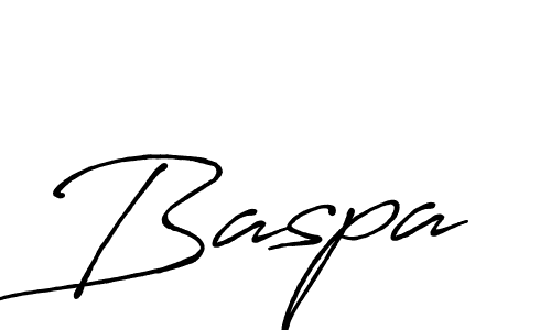 Baspa stylish signature style. Best Handwritten Sign (Antro_Vectra_Bolder) for my name. Handwritten Signature Collection Ideas for my name Baspa. Baspa signature style 7 images and pictures png
