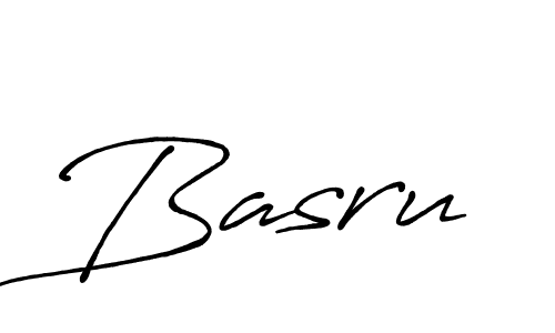 Use a signature maker to create a handwritten signature online. With this signature software, you can design (Antro_Vectra_Bolder) your own signature for name Basru. Basru signature style 7 images and pictures png