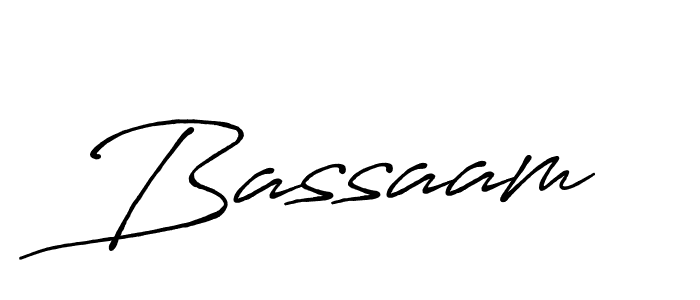 How to make Bassaam signature? Antro_Vectra_Bolder is a professional autograph style. Create handwritten signature for Bassaam name. Bassaam signature style 7 images and pictures png