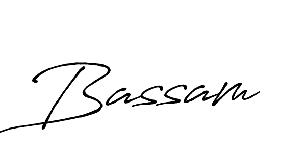 How to make Bassam signature? Antro_Vectra_Bolder is a professional autograph style. Create handwritten signature for Bassam name. Bassam signature style 7 images and pictures png