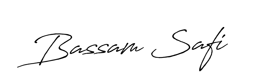 The best way (Antro_Vectra_Bolder) to make a short signature is to pick only two or three words in your name. The name Bassam Safi include a total of six letters. For converting this name. Bassam Safi signature style 7 images and pictures png