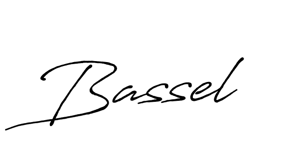 Bassel stylish signature style. Best Handwritten Sign (Antro_Vectra_Bolder) for my name. Handwritten Signature Collection Ideas for my name Bassel. Bassel signature style 7 images and pictures png