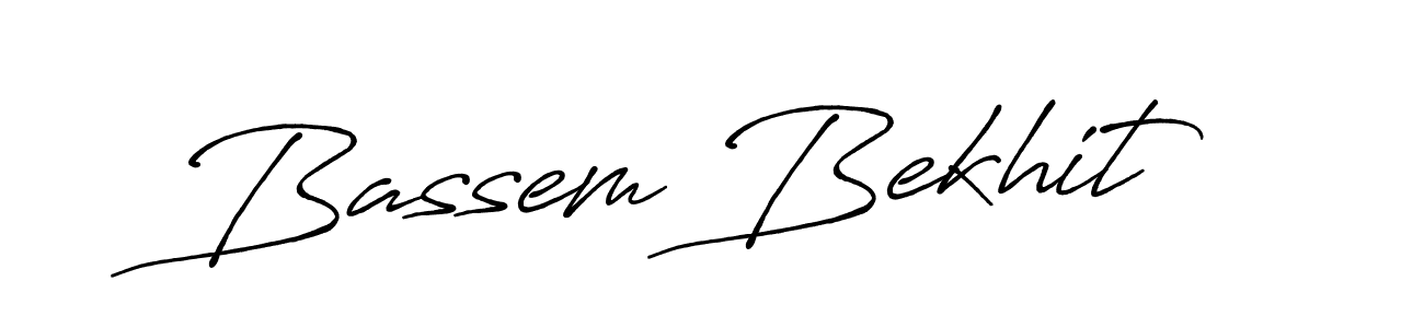 Also we have Bassem Bekhit name is the best signature style. Create professional handwritten signature collection using Antro_Vectra_Bolder autograph style. Bassem Bekhit signature style 7 images and pictures png