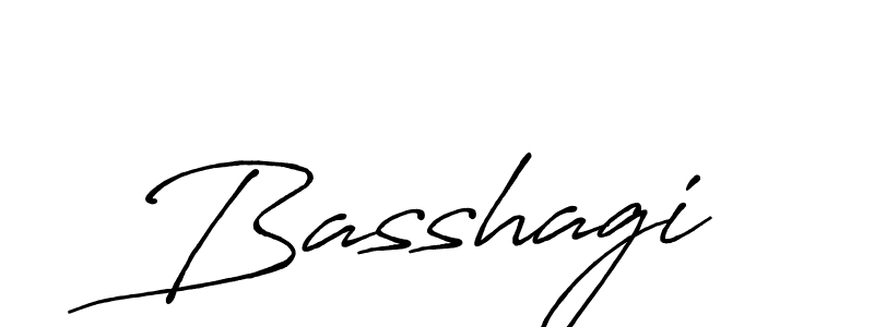 Basshagi stylish signature style. Best Handwritten Sign (Antro_Vectra_Bolder) for my name. Handwritten Signature Collection Ideas for my name Basshagi. Basshagi signature style 7 images and pictures png