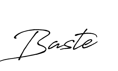 Make a beautiful signature design for name Baste. With this signature (Antro_Vectra_Bolder) style, you can create a handwritten signature for free. Baste signature style 7 images and pictures png