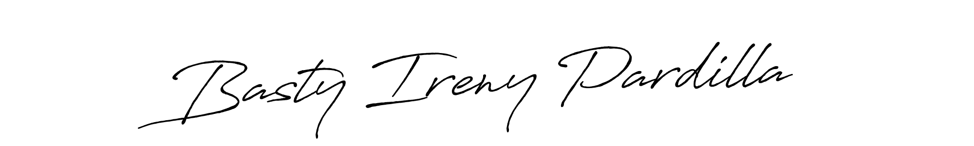 Design your own signature with our free online signature maker. With this signature software, you can create a handwritten (Antro_Vectra_Bolder) signature for name Basty Ireny Pardilla. Basty Ireny Pardilla signature style 7 images and pictures png