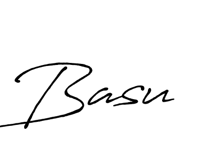 Make a beautiful signature design for name Basu. With this signature (Antro_Vectra_Bolder) style, you can create a handwritten signature for free. Basu signature style 7 images and pictures png