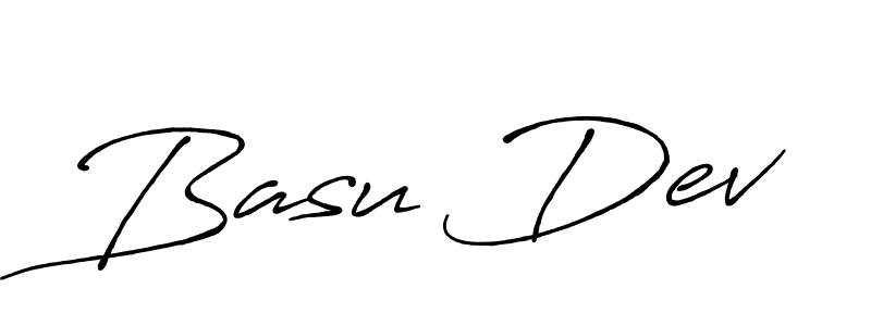 How to make Basu Dev signature? Antro_Vectra_Bolder is a professional autograph style. Create handwritten signature for Basu Dev name. Basu Dev signature style 7 images and pictures png