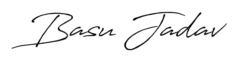 An effortless, minimalist signature concept for Basu Jadav using Antro_Vectra_Bolder design. Clean lines that look great on any document. Basu Jadav signature style 7 images and pictures png