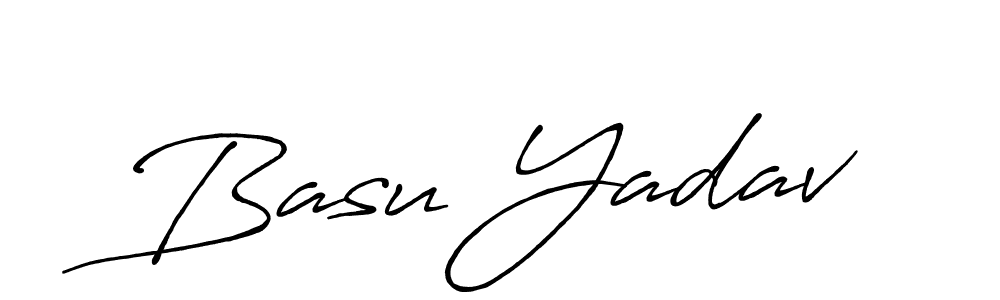 Antro_Vectra_Bolder is a professional signature style that is perfect for those who want to add a touch of class to their signature. It is also a great choice for those who want to make their signature more unique. Get Basu Yadav name to fancy signature for free. Basu Yadav signature style 7 images and pictures png